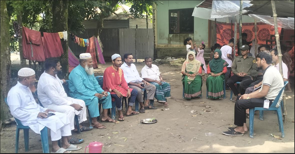 নকলায়  পূজামন্ডপ পরিদর্শন করলেন জামায়াত নেতৃবৃন্দ
