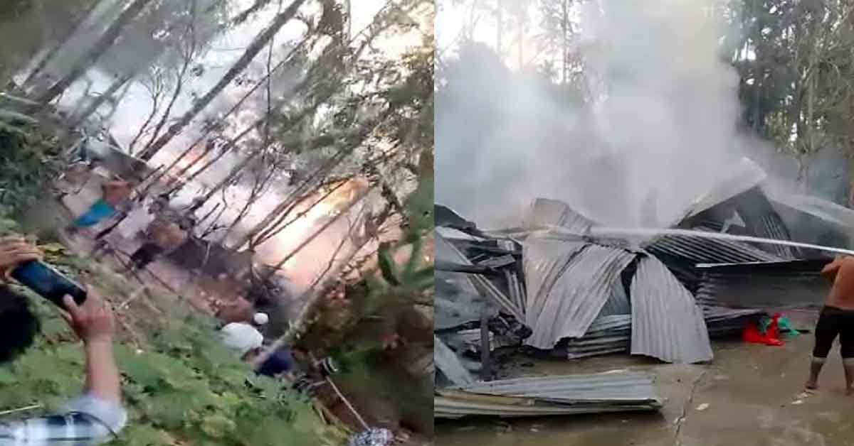 ঝালকাঠির রাজাপুরে বসতঘরে অগ্নিসংযোগ এর অভিযোগ, ১০ লক্ষাধিক টাকার ক্ষতি, আহত অন্তত ৫