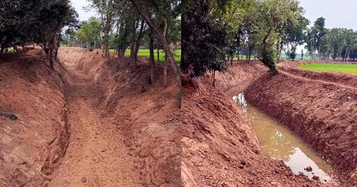 বিনোদপুরে খাল খননে অনিয়মের অভিযোগ: এলাকাবাসীর দাবি—পুকুর নয়, যেন সাগর চুরি