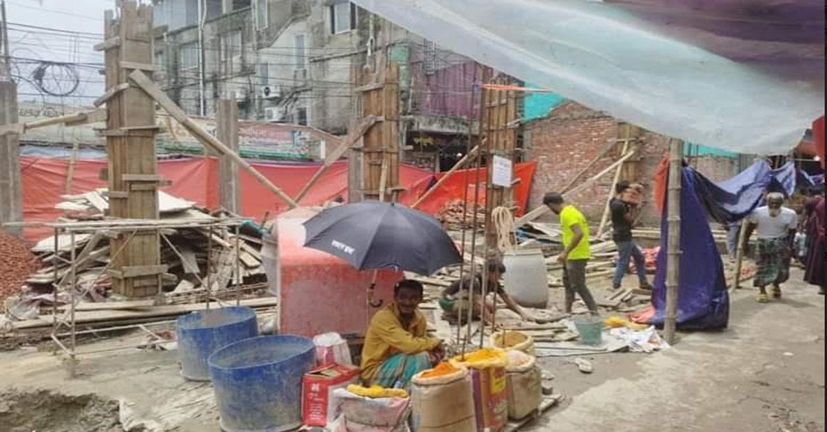 চাটখিলে বটবৃক্ষ ধ্বংস করে মার্কেট নির্মাণ কাজ বন্ধের নির্দেশ উপেক্ষিত