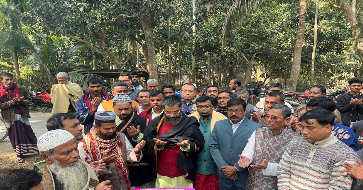 সাড়াতলা  গ্রামে মসজিদের ভিত্তিপ্রস্তর  স্থাপন