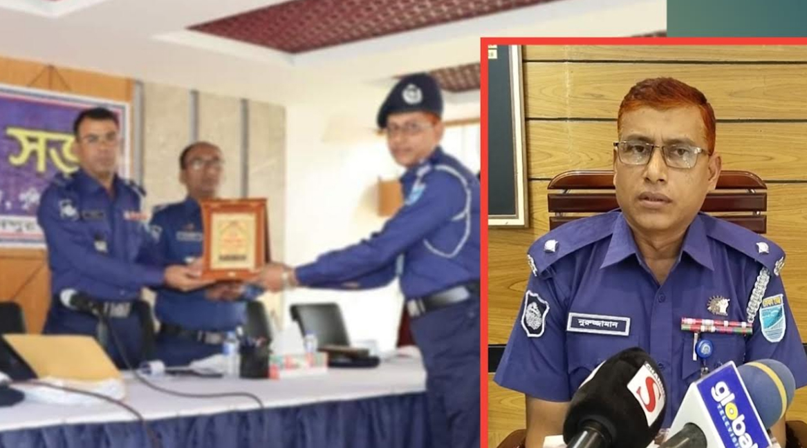 ফরিদপুরের জেলার শ্রেষ্ঠ অফিসার ইনচার্জ নির্বাচিত হলো মো: নুরুজ্জামান