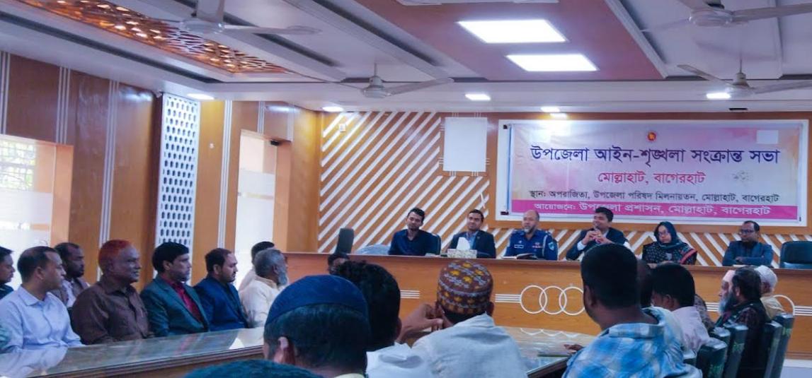 মোল্লাহাটে উপজেলা প্রশাসনের বিভিন্ন সভা অনুষ্ঠিত