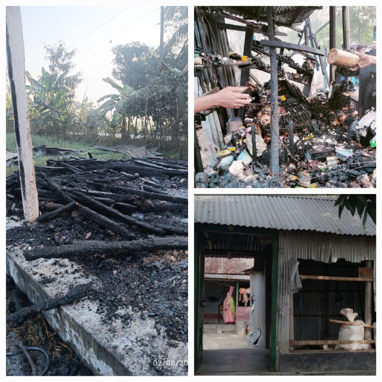 কোম্পানীগঞ্জে এলডিপি সদস্যের বাড়িতে হামলা, ভাঙচুর ও আগুন
