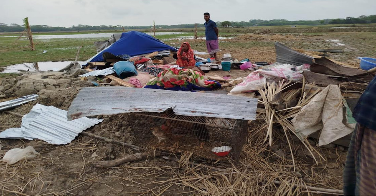 প্রতিপক্ষের হামলায় বসতঘর ভাংচুর,আহত ৪